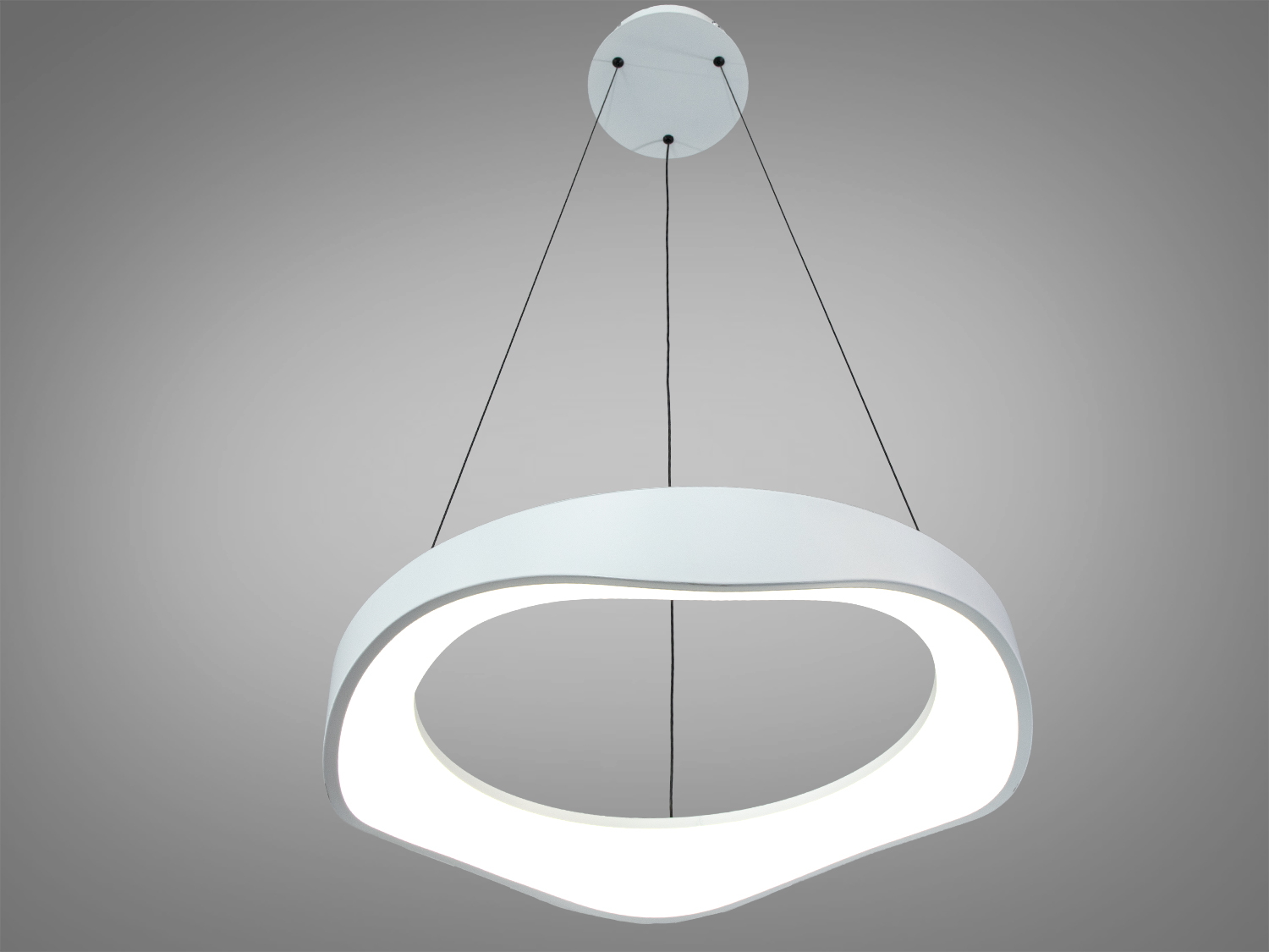 Підвісна LED люстра біла 36Вт до 6м²