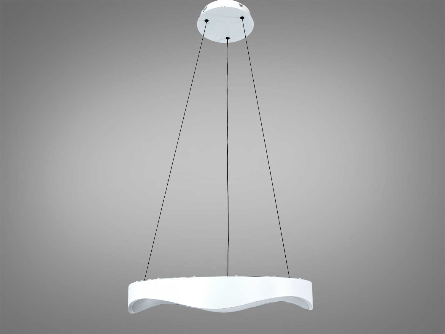 Підвісна LED люстра біла 36Вт до 6м²