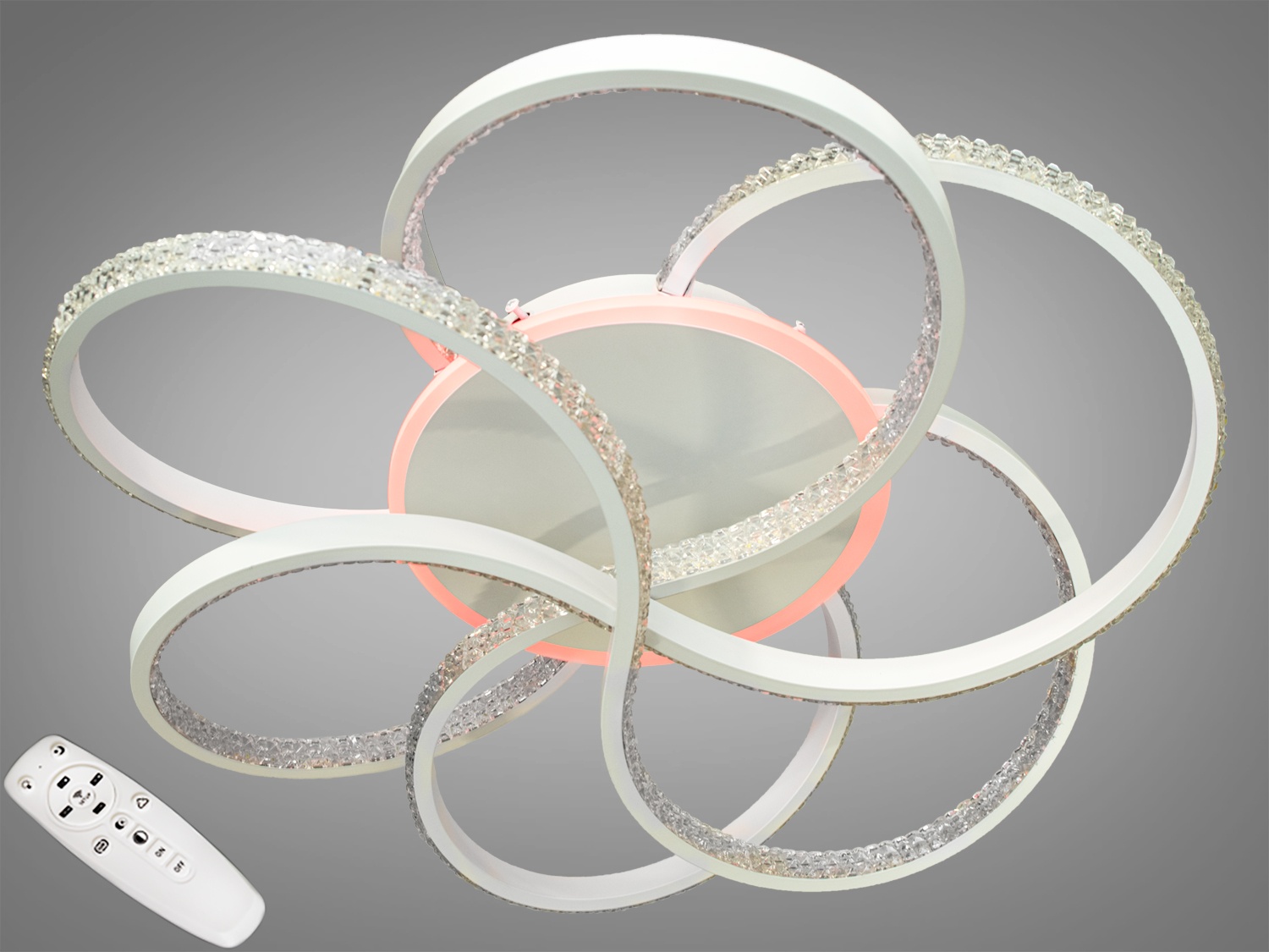 Витонченість та сучасний дизайн цієї стельової LED-люстри від ТМ 