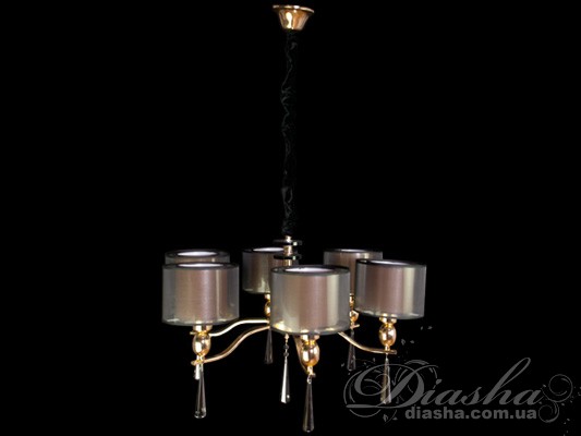Сучасна класична люстра з подвійними абажурами