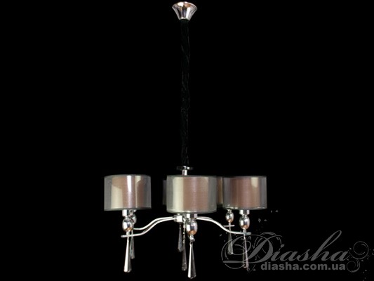 Сучасна класична люстра з подвійними абажурами
