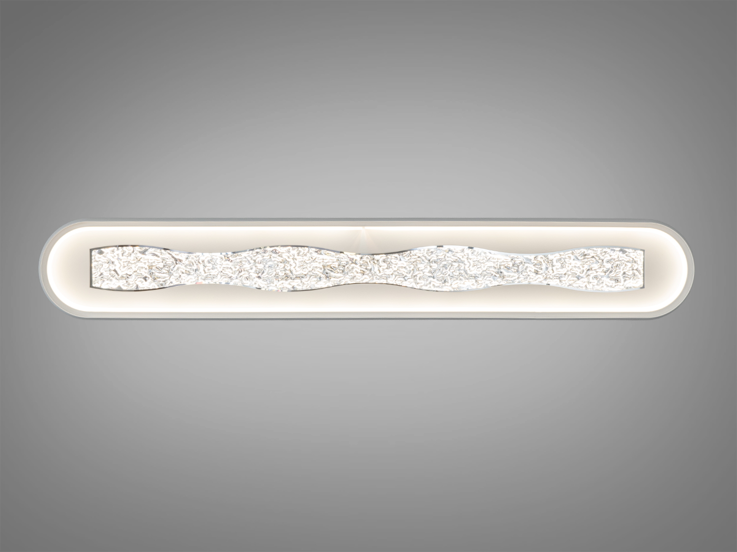 Світильник з інтегрованим LED освітленням, прямокутна форма. Підходить для освітлення ванної кімнати.