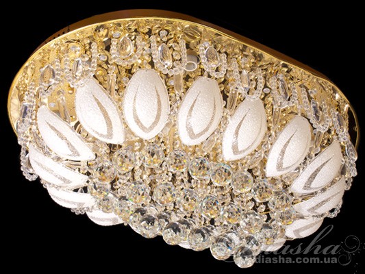 Пристельова люстра з різнобарвною світлодіодним підсвічуванням