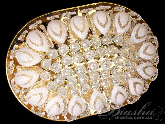 Пристельова люстра з різнобарвною світлодіодним підсвічуванням