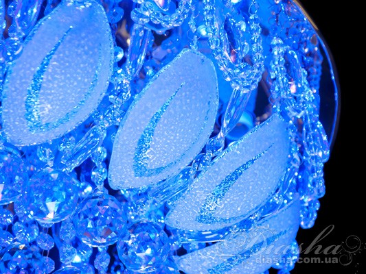 Пристельова люстра з різнобарвною світлодіодним підсвічуванням