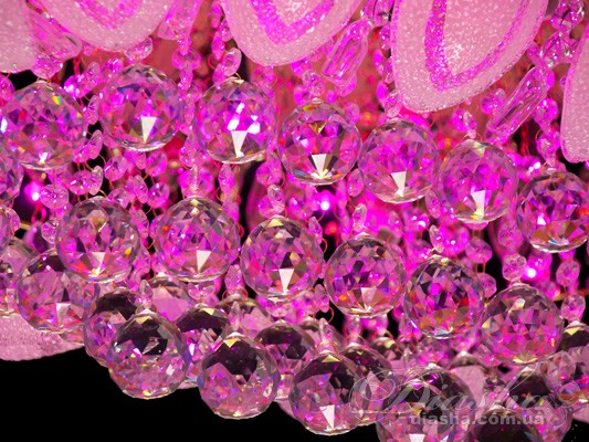 Пристельова люстра з різнобарвною світлодіодним підсвічуванням