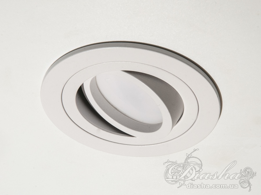 Цей алюмінієвий елегантний білий поворотний круглий точковий світильник на гіпсокартонні потолки, ретельно розроблений ТМ 