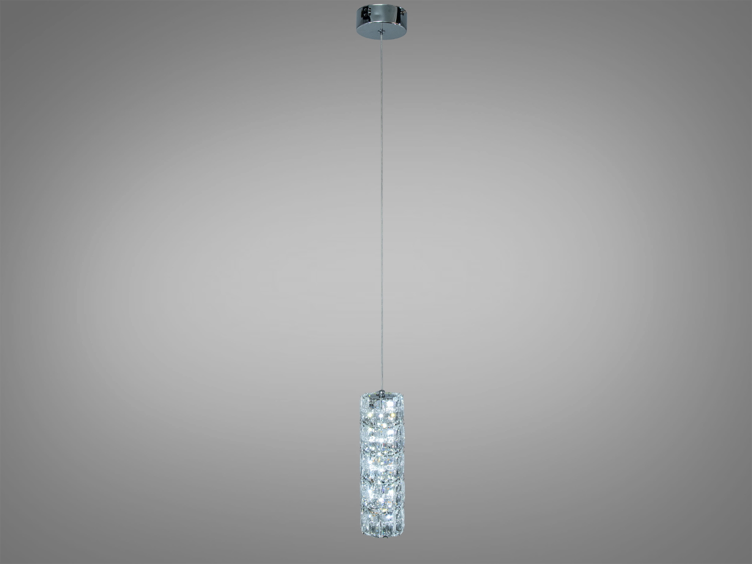 Світлодіодний кришталевий підвіс золото 12 Вт