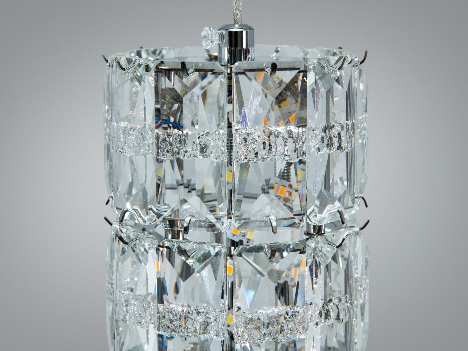 Світлодіодний кришталевий підвіс золото 12 Вт