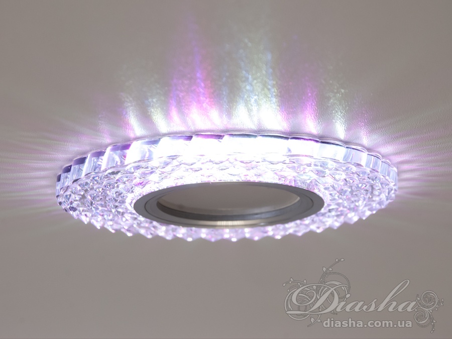 Точковий світильник Diasha 2235WH+PK оптичний акрил змінне підсвічування