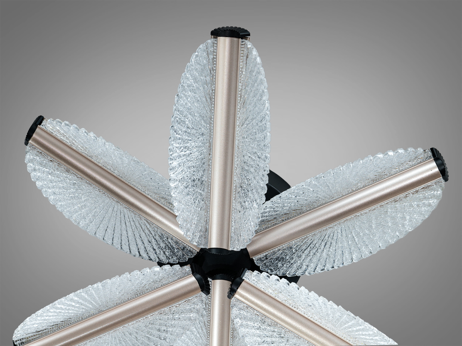 Люстра стельова LED чорна 54 Вт з пультом