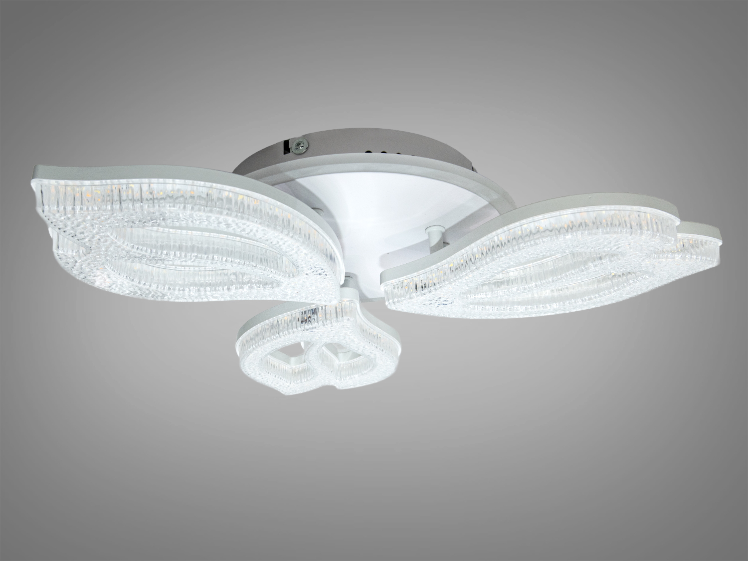 Стельова LED люстра біла 55 Вт пульт димер