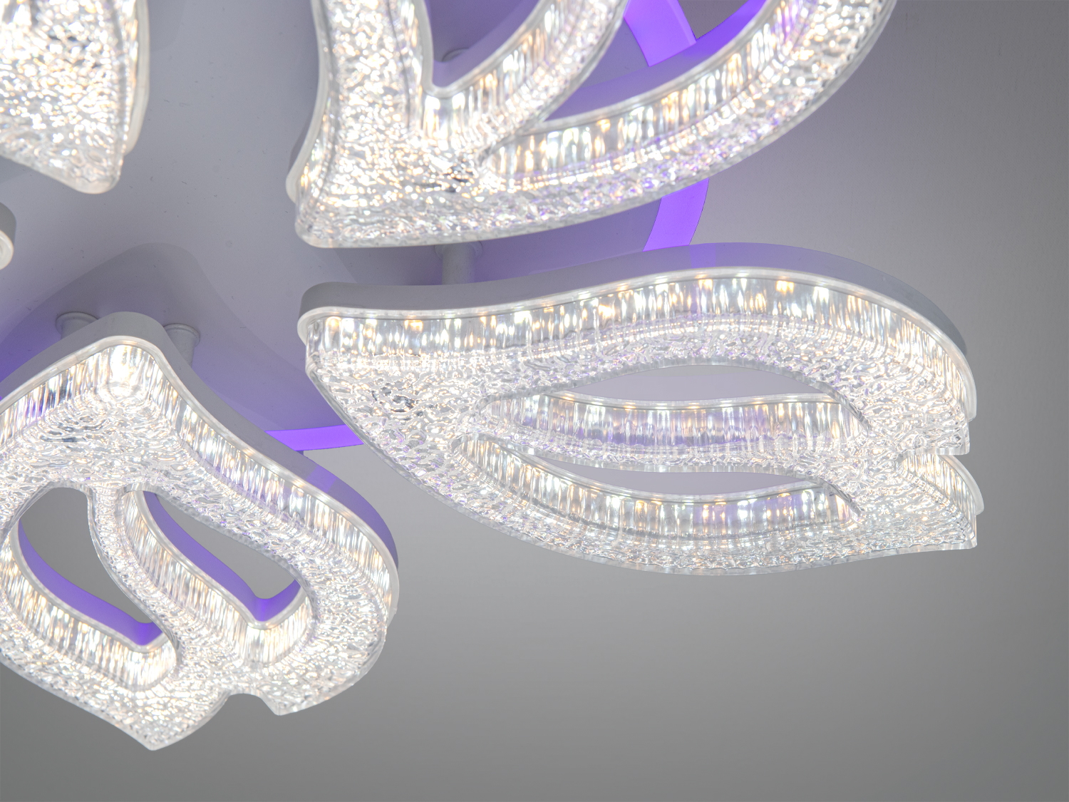 Світлодіодна стельова люстра біла 80Вт пульт