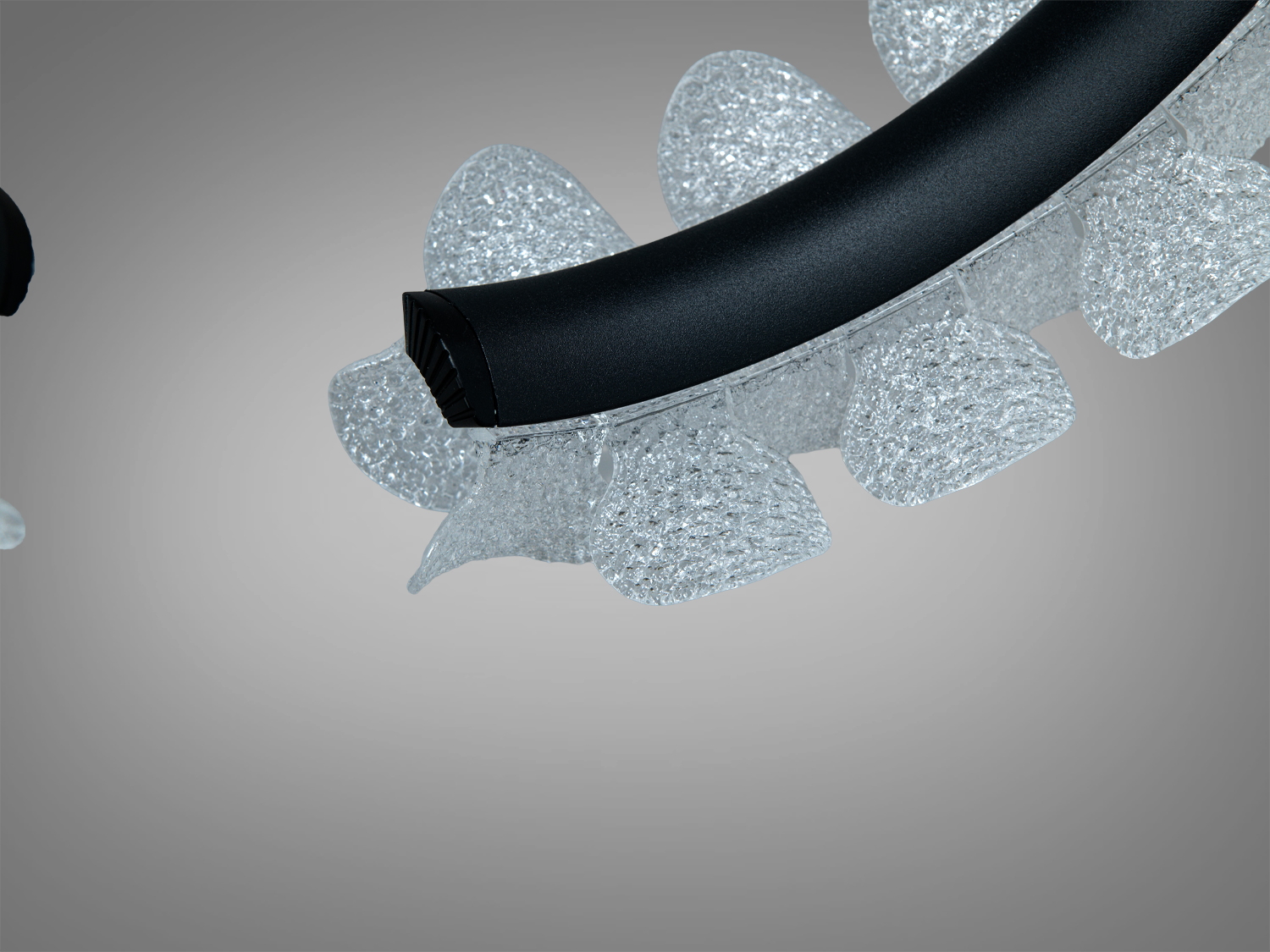 Підвісна LED люстра Diasha шампань 86Вт пульт 3CCT