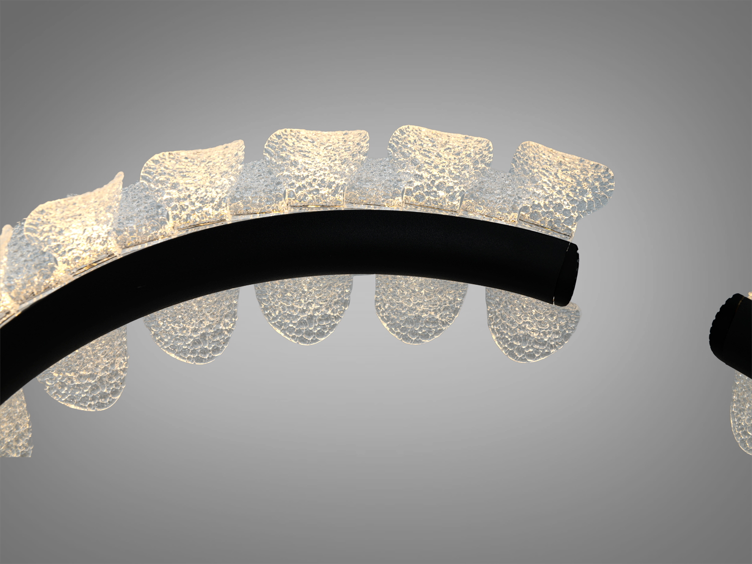 Підвісна LED люстра Diasha шампань 86Вт пульт 3CCT