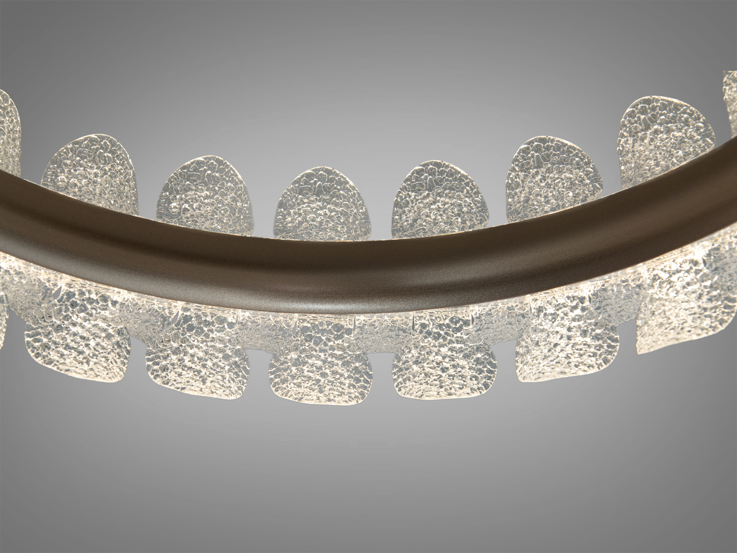 Підвісна LED люстра Diasha шампань 86Вт пульт 3CCT