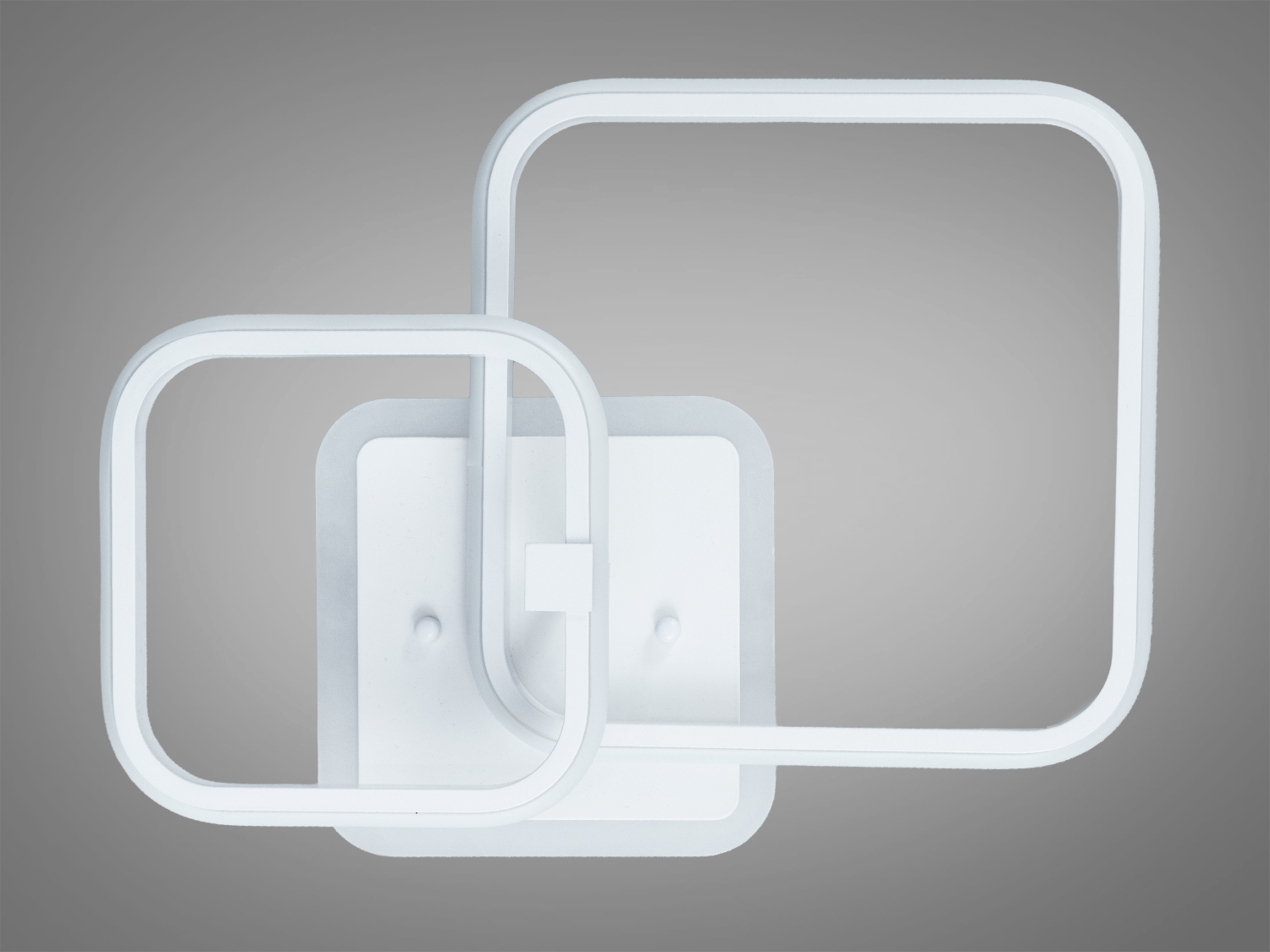 Люстра стельова LED біла 48Вт 2 модулі пульт