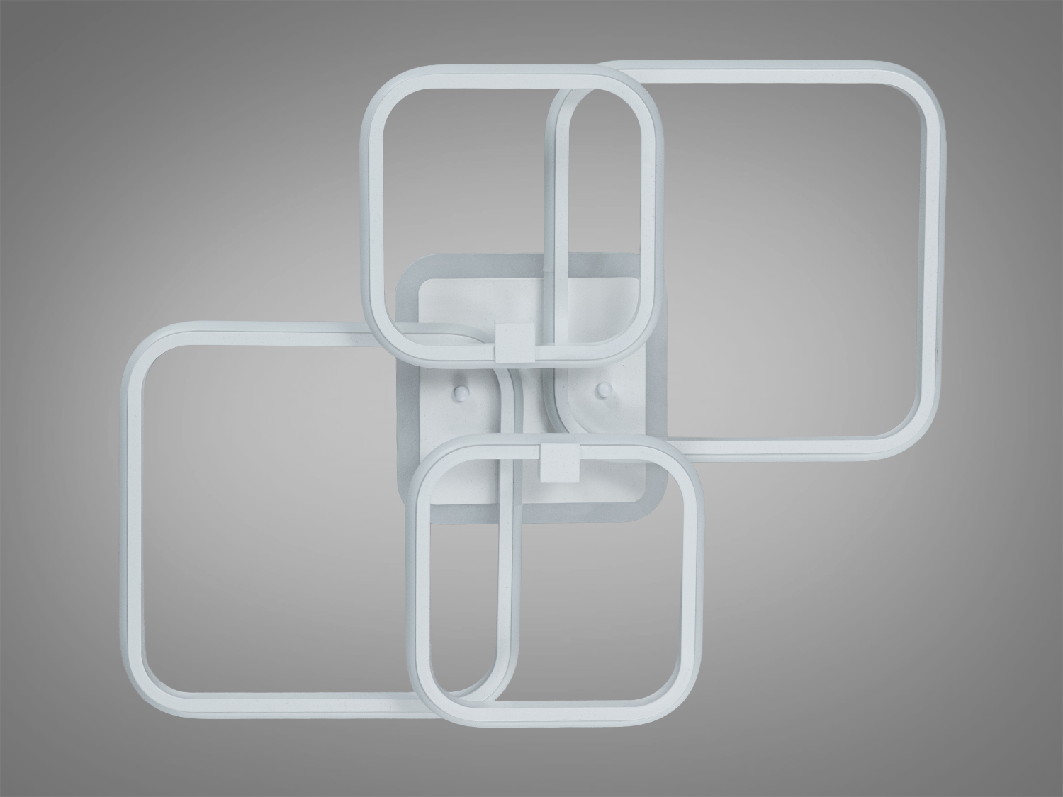 Стельова LED люстра Квадрати біла 85W димер