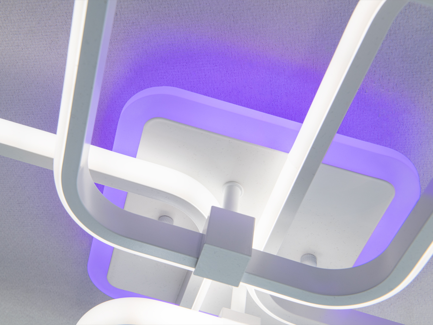 Стельова LED люстра Квадрати біла 85W димер