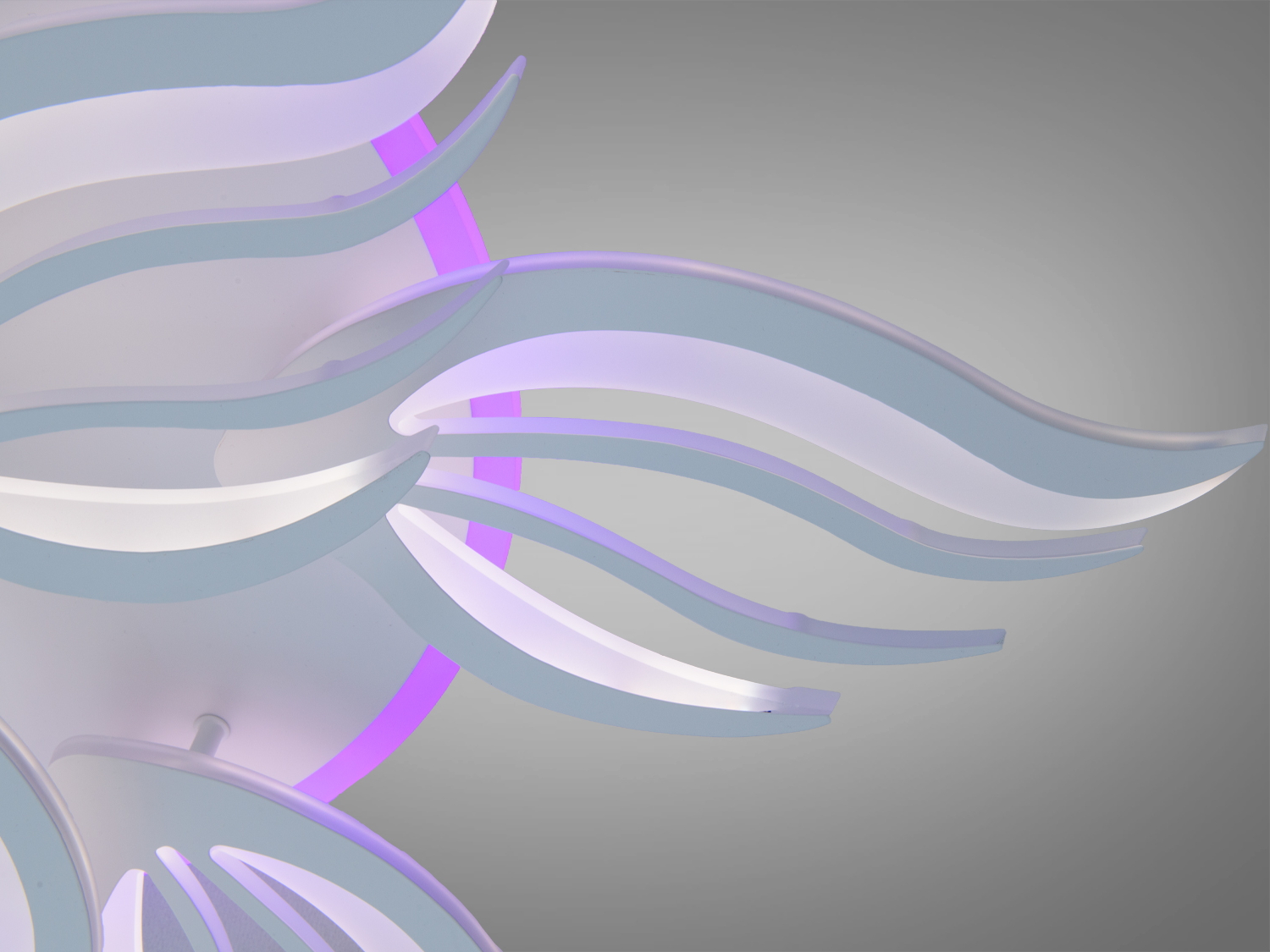 Стельова LED люстра з пультом 145 Вт біла 25 м²