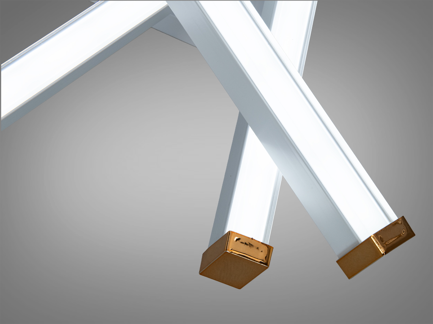 Стельова LED люстра 80Вт біла пульт димер 4 лінії