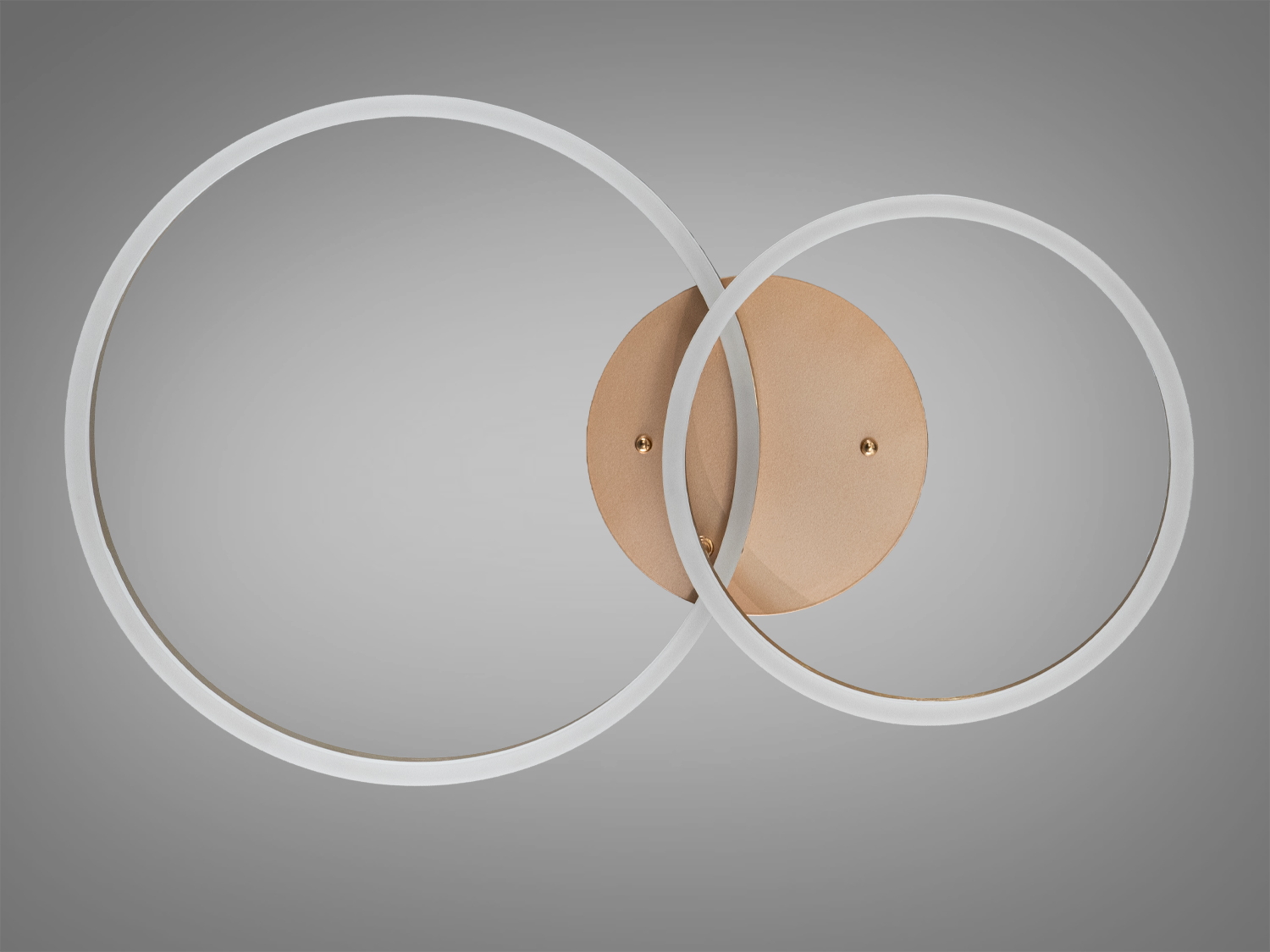 Стельова LED люстра кільця золото 50W пульт 9м²