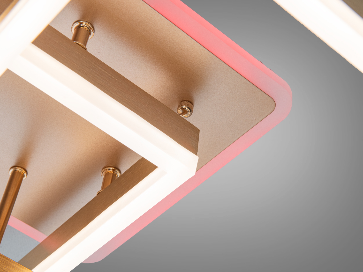 Люстра LED Diasha золото 64Вт 11 квадратів