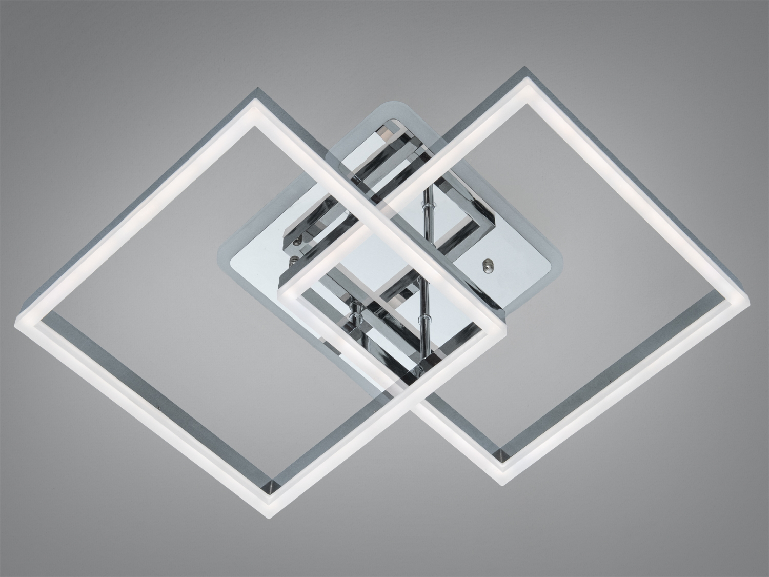 Стельова LED люстра пульт 64Вт хром 11 квадратів