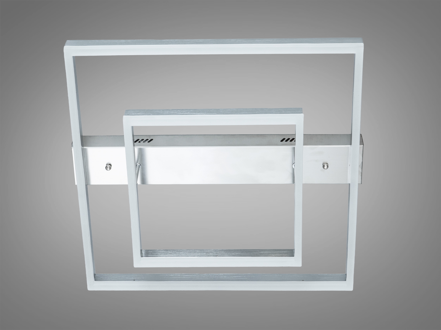 Стельова LED люстра 3 кільця 60Вт матовий хром