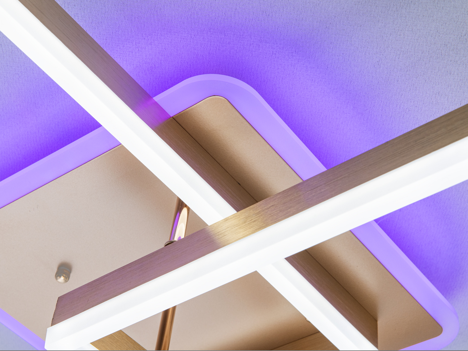 Стельова LED люстра Потолочные Люстры золото 84 Вт пульт 15 м²