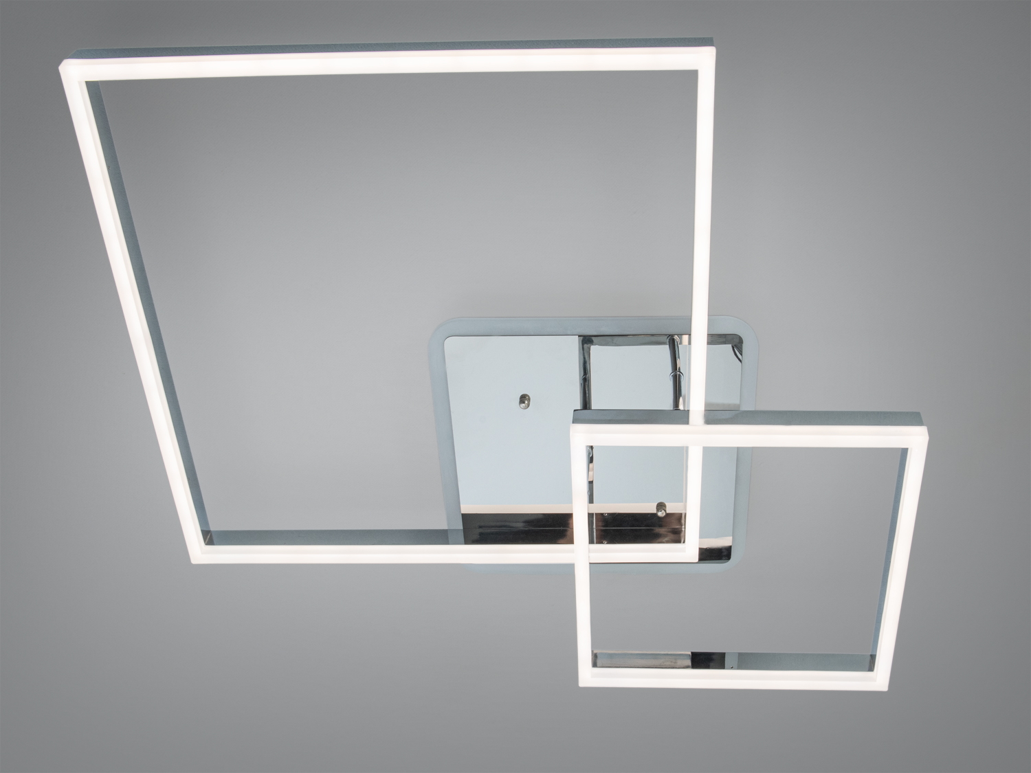 Стельова LED люстра хром 84 Вт 14 квадратів пульт