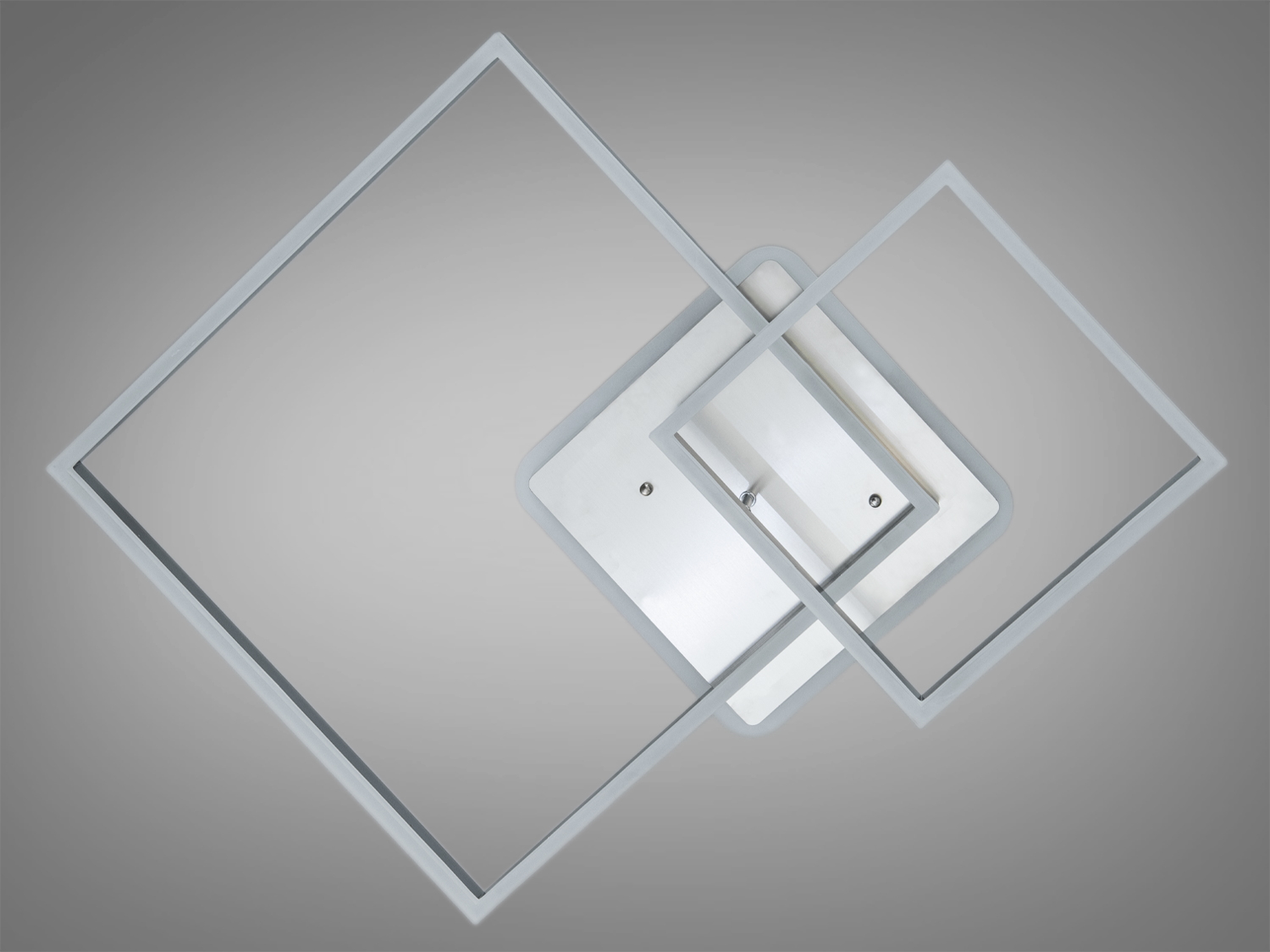 Світильник квадратної форми без підсвічування. Підходить для стельового монтажу, виконаний у мінімалістичному стилі для сучасних інтер′єрів.