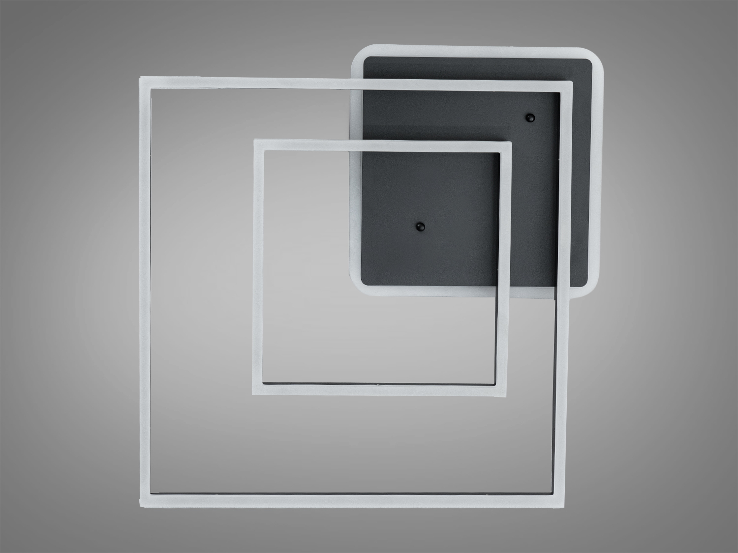 Стельова LED люстра чорна 84W димер пульт