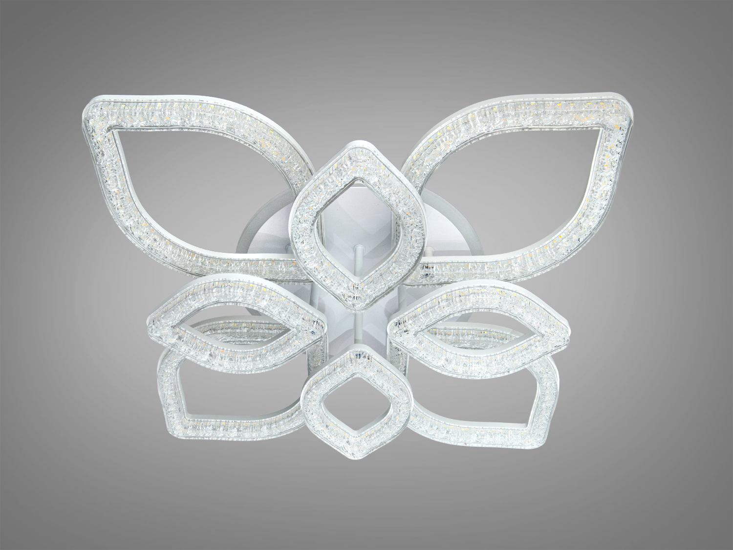 Стельова LED люстра біла 102 Вт пульт димер