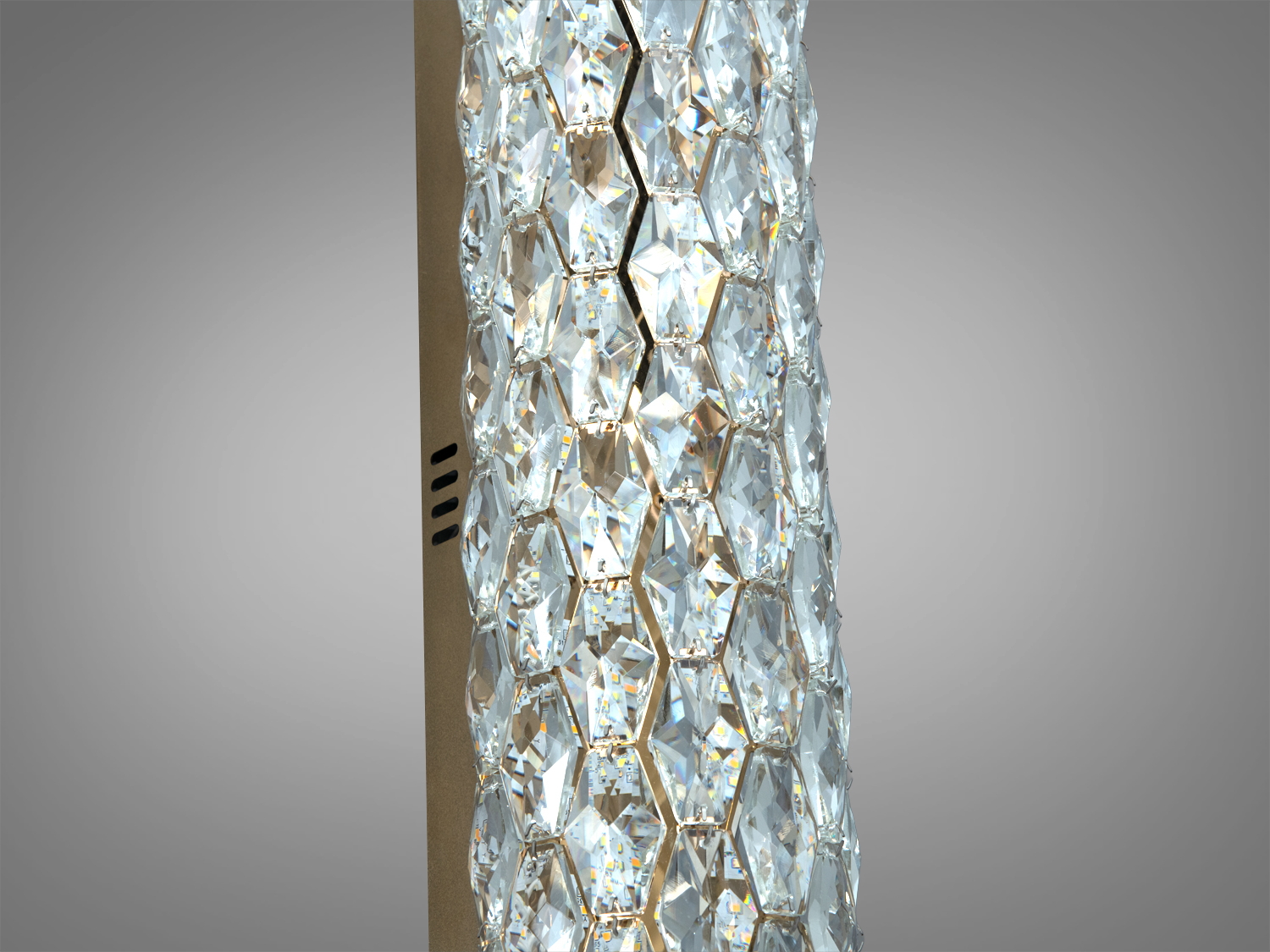 Настінний світильник бра Diasha хром кришталевий каскад