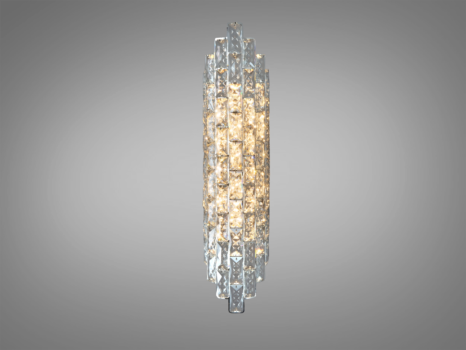 Деталь світильника з кристалами у формі ромба, що підкреслює елегантність, підходить для віталень.