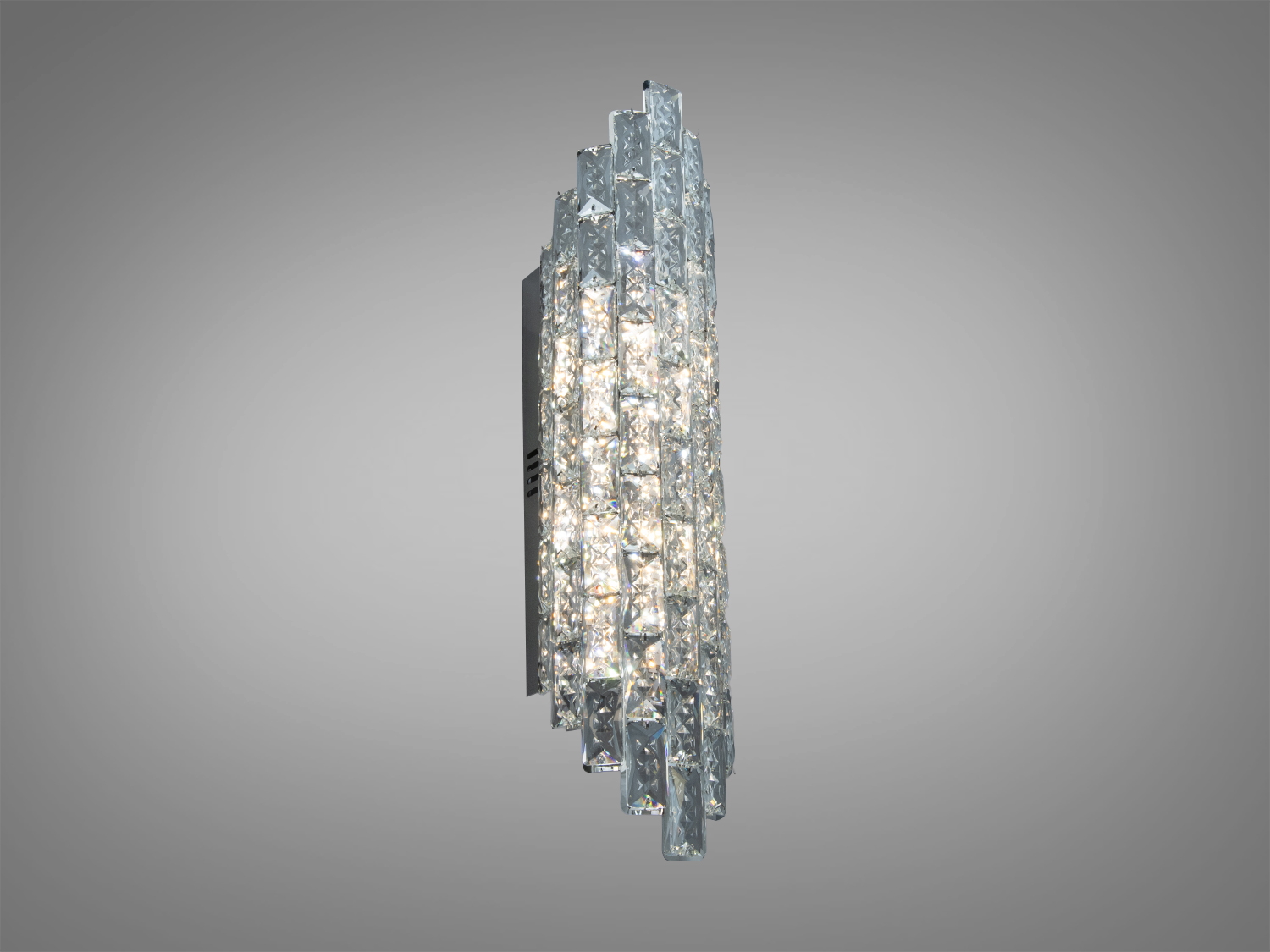 Настінний світильник бра Diasha хром кришталевий каскад