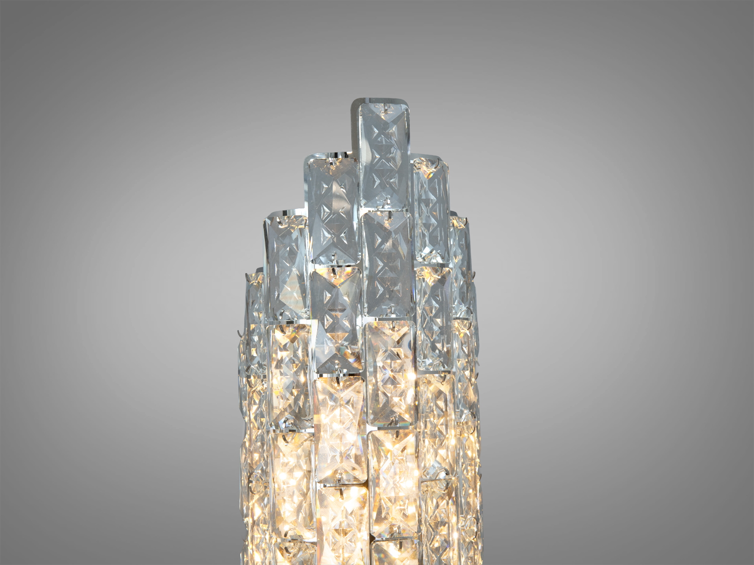 Настінний світильник бра Diasha хром кришталевий каскад