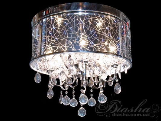 Потолочная люстра в классическом абажуре