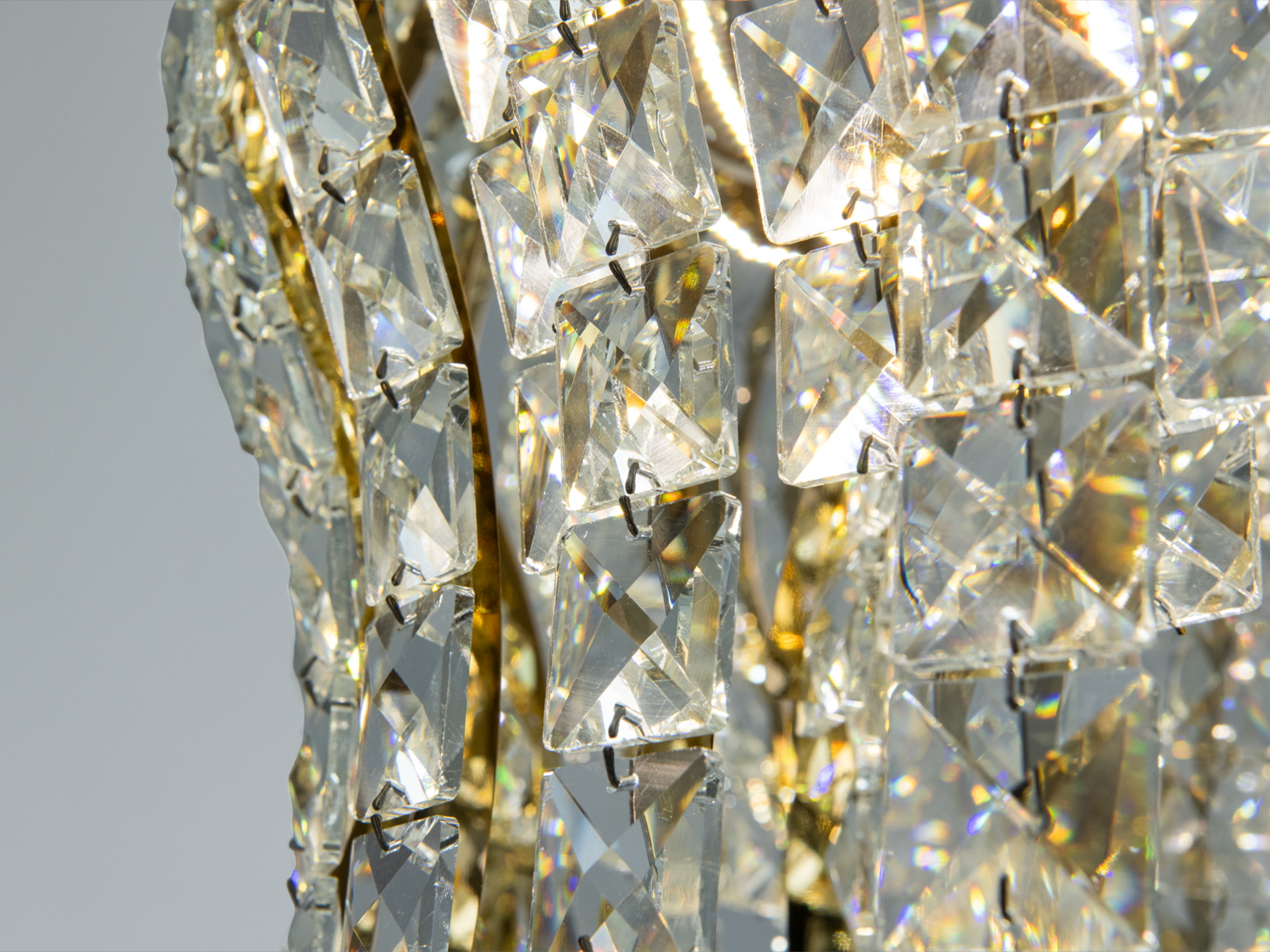 Люстра підвісна Diasha золото LED 55Вт пульт