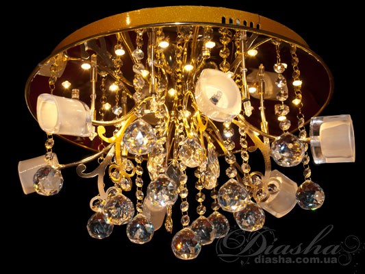 Галогеновая люстра с дополнительной подсветкой