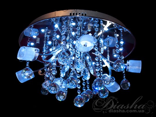 Галогеновая люстра с дополнительной подсветкой