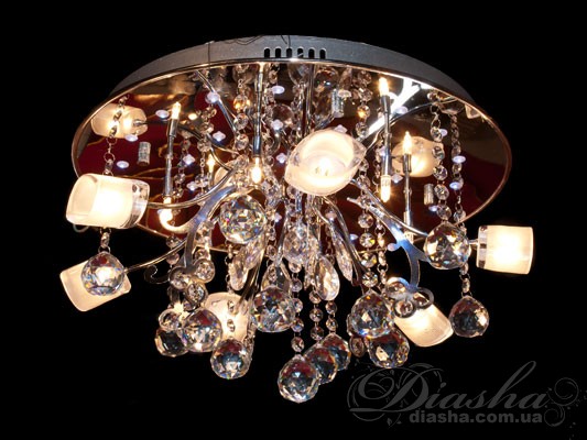 Галогеновая люстра с дополнительной подсветкой