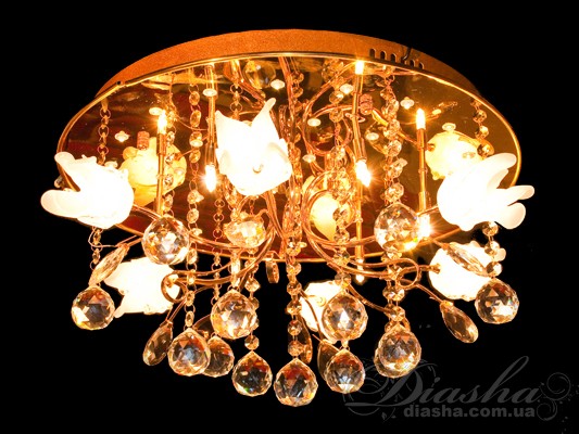 Галогеновая люстра с дополнительной подсветкой