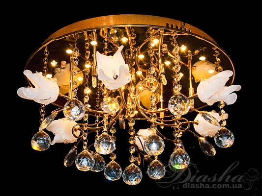 Галогеновая люстра с дополнительной подсветкой