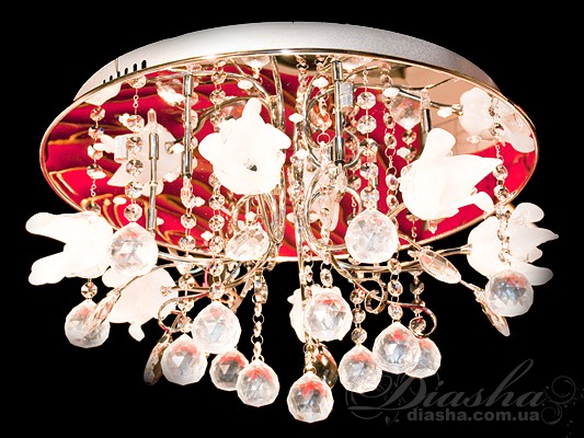 Галогеновая люстра с дополнительной подсветкой