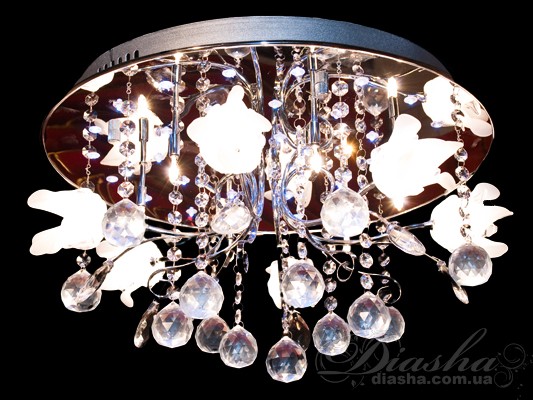 Галогеновая люстра с дополнительной подсветкой