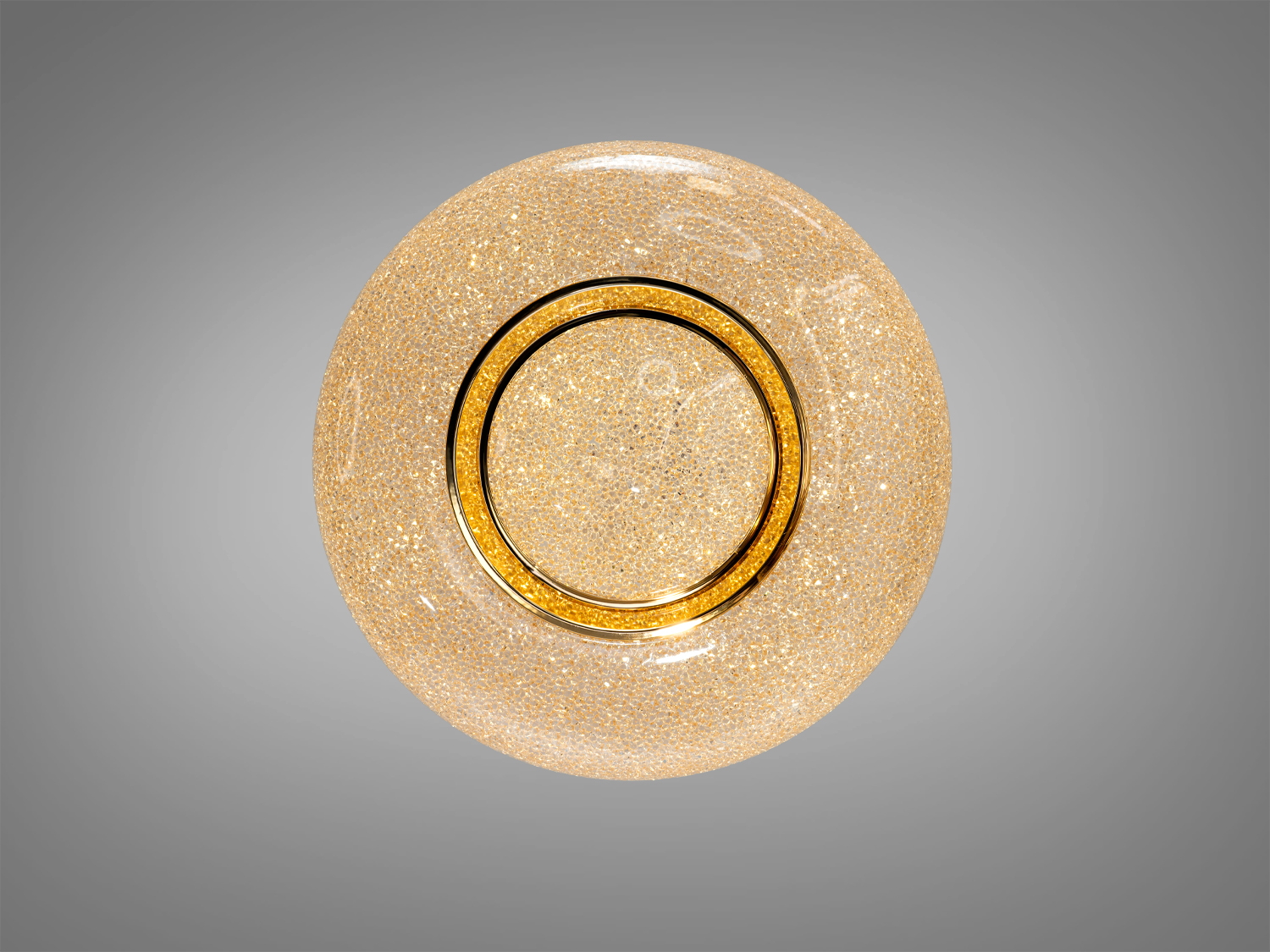 Настінний світильник з круглим дизайном, що має текстуровану центральну частину. Підходить для сучасних інтер′єрів.