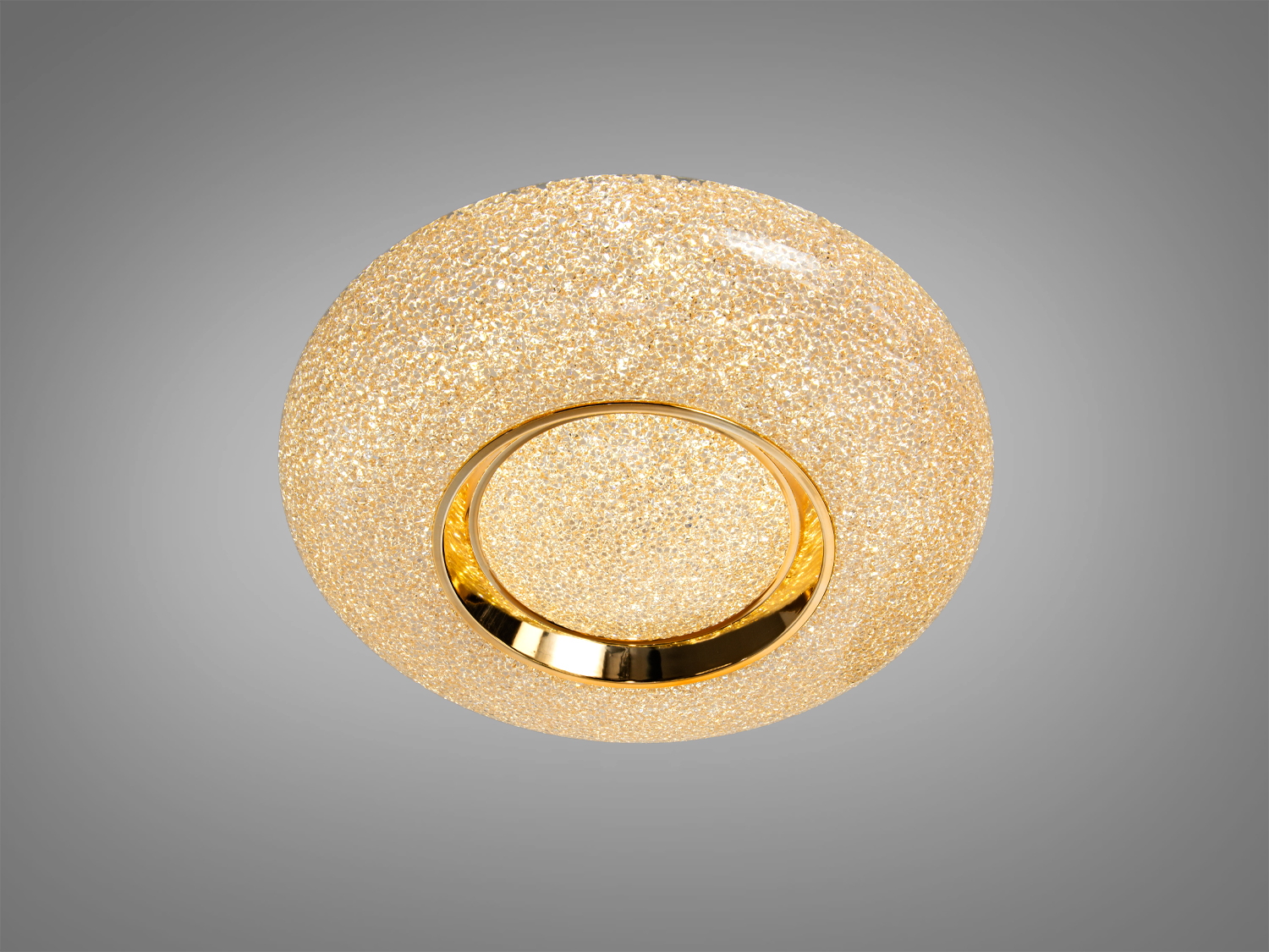 Світильник із двома кільцями, що створюють м′яке освітлення. Ідеальний для монтажу в житлових приміщеннях.