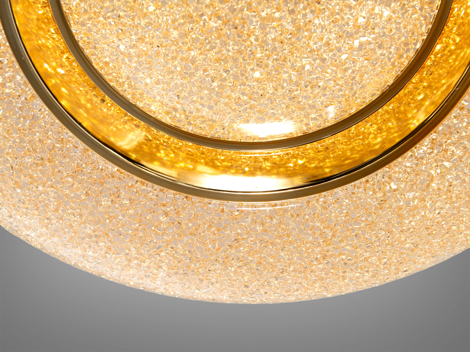 Світлодіодна стельова люстра чорна вставка 90 Вт